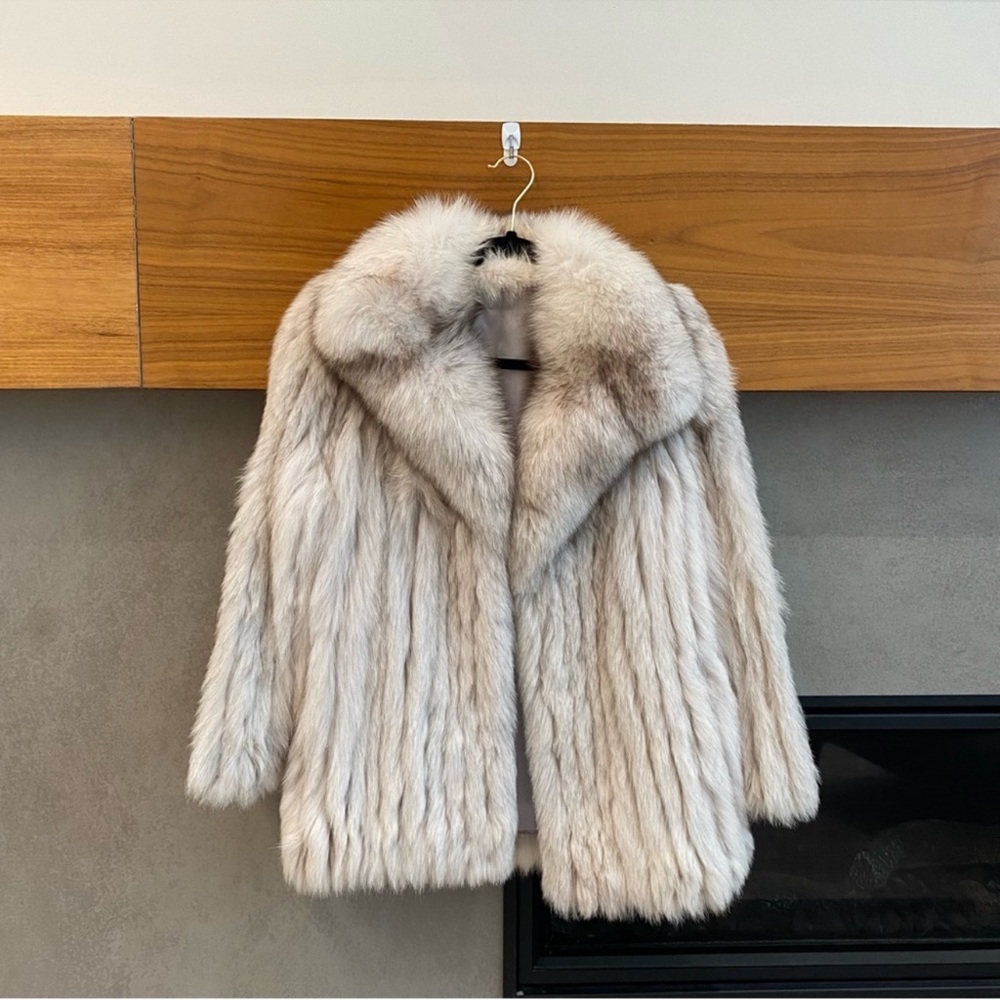 Silver Fox Fur Coat